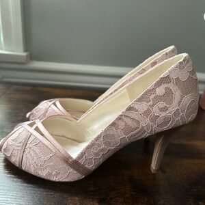 Pink Paradox London Cherie Peep Toe Pump.